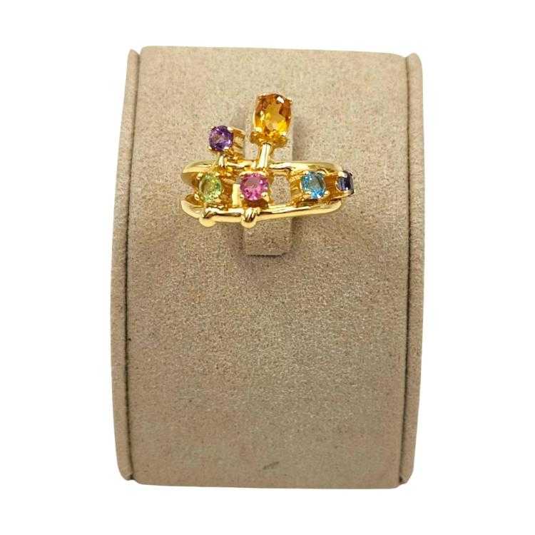 Bague Or 18 Ct & Pierres Précieuses