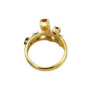 Bague Or 18 Ct & Pierres Précieuses