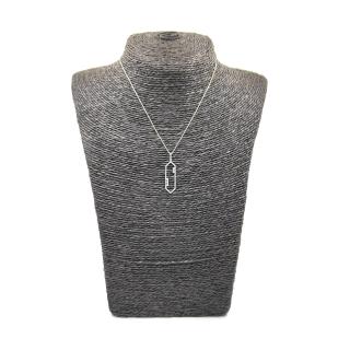 Collier Or Blanc 18k & Diamants
