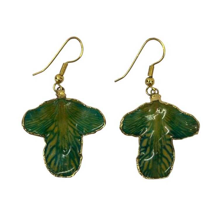 Boucles D'Oreilles Or et Résine