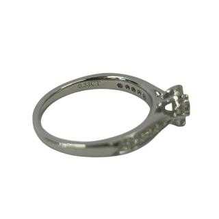 Bague Or Blanc 0.33CTS Diamants