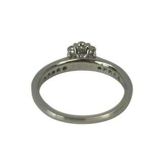 Bague Or Blanc 0.33CTS Diamants