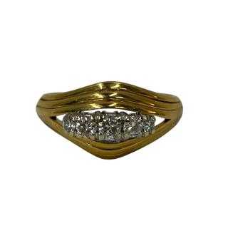Bague Or Jaune Et diamants
