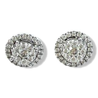 Boucles D'Oreilles Or 18Ct & Diamants Sergio Ferris