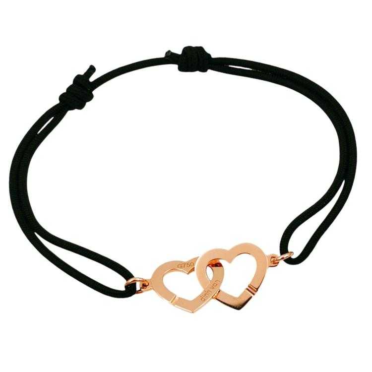 Bracelet Dinh Van Double Coeur Or 18 Ct