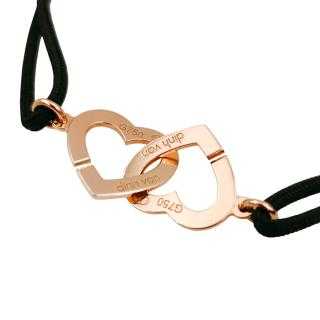 Bracelet Dinh Van Double Coeur Or 18 Ct