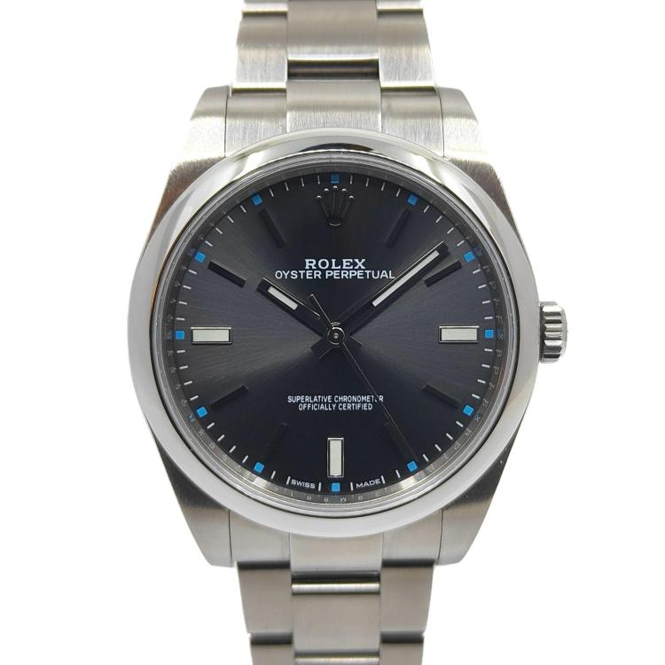 Rolex Oyster Perpetual 39 Rhodium Dial