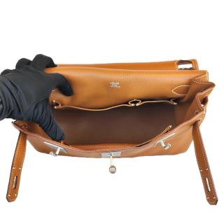 Hermès Jypsière 34 Taurillon Clémence Gold