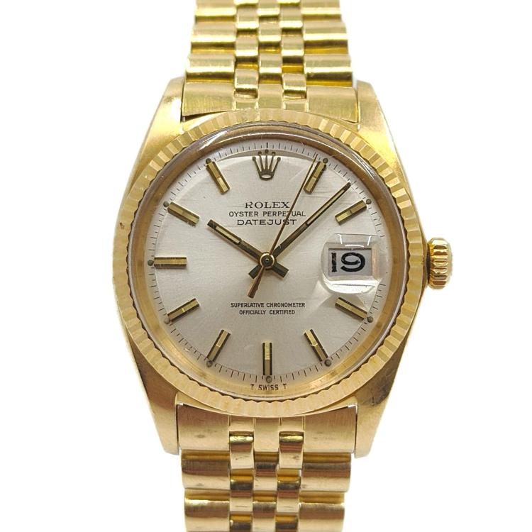 Rolex DateJust 36 18k Gold Cream Dial