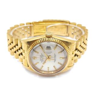 Rolex DateJust 36 18k Gold Cream Dial