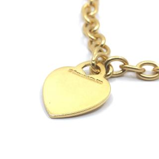 Collier Tiffany & Co et Charm cœur Or Jaune 18k