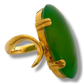 Bague Or 18Ct & Jade de Birmanie