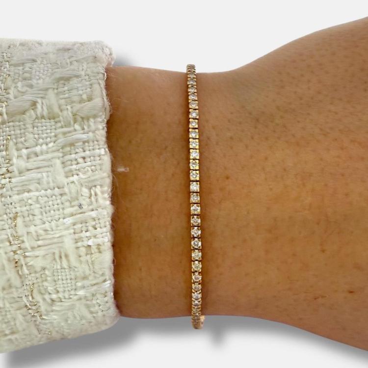 Bracelet Rivière Or 18Ct & Diamants