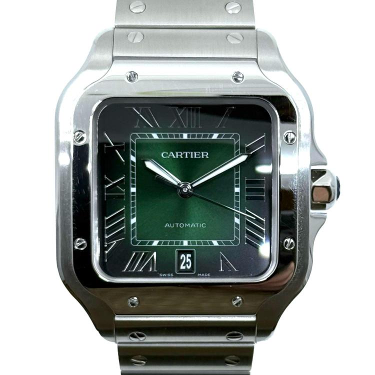 Cartier Santos Large Model Green Dial