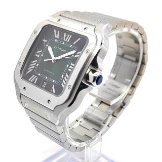 Cartier Santos Large Model Green Dial