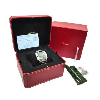 Cartier Santos Large Model Green Dial