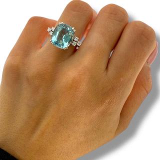 Bague Topaze & Diamants