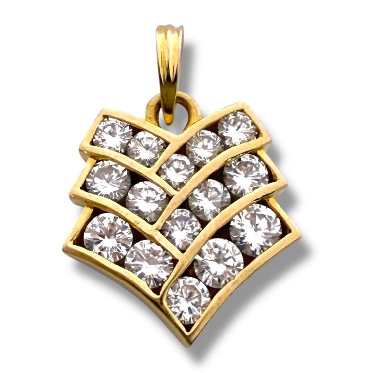 Pendentif Or 20Ct & Diamants