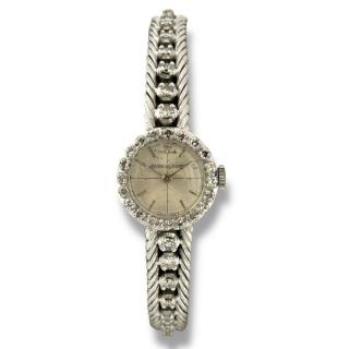 Jaeger-LeCoultre Montre Vintage Or Blanc 18 carats avec...