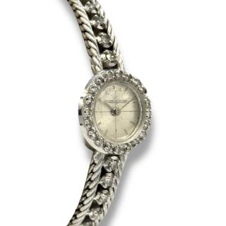 Jaeger-LeCoultre Montre Vintage Or Blanc 18 carats avec diamants