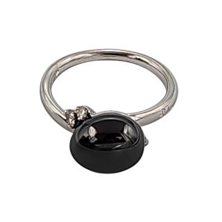 Pomellato Bague Capri Céramique Noire et Diamants