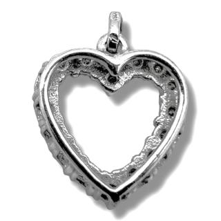 Pendentif Coeur Or 18Ct & Diamants