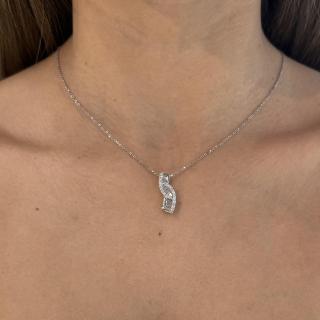 Collier Or Blanc 18CTS