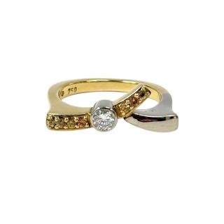 Bague 2 Or 18CT + Pierres