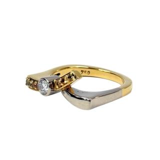 Bague 2 Or 18CT + Pierres