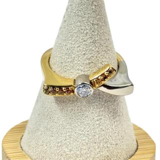 Bague 2 Or 18CT + Pierres