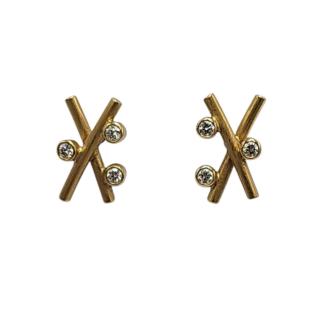 Boucles d'Oreilles Henrich & Denzel Or jaune 18 Ct et...