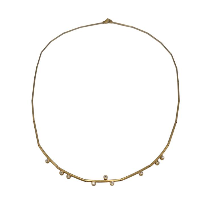 Collier Henrich & Denzel Or Jaune 18 Ct et Diamants