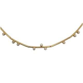 Collier Henrich & Denzel Or Jaune 18 Ct et Diamants