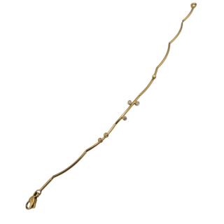Bracelet Henrich & Denzel Or Jaune 18 Ct et Diamants
