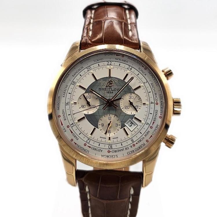 BREITLING TRANSOCEAN CHRONOGRAPHE OR ROSE