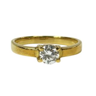 Bague Or Jaune 14CT + Diamant