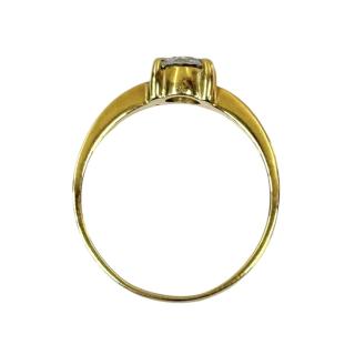 Bague Or Jaune 14CT + Diamant