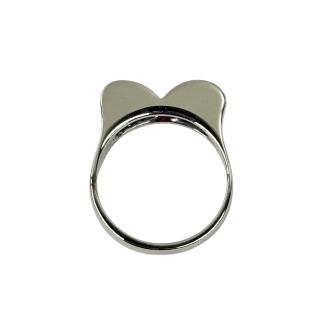 Bague Or Blanc 18CT + Diamants