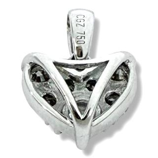 Pendentif Christian Coeur Or 18Ct & Diamants