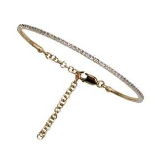 Bracelet Or 14 Ct & Diamants