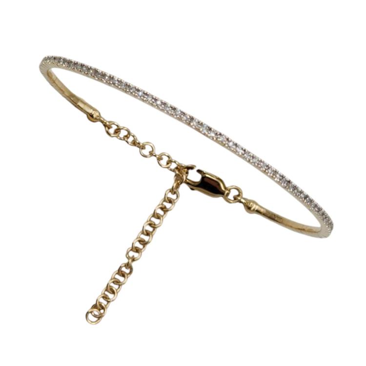 Bracelet Or 14 Ct & Diamants