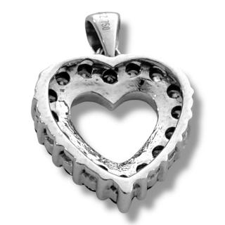Pendentif Christian Coeur Or 18Ct & Diamants