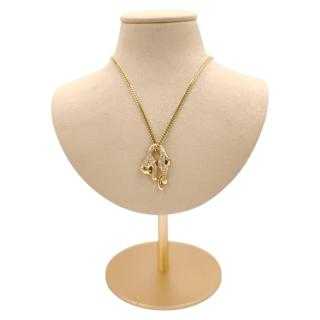 Collier Or Jaune 18 Ct & Diamants