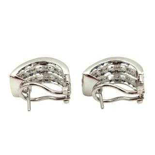 Boucles d'Oreilles Or 18 Ct Saphirs&Diamants