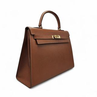 Sac Hermes Kelly sellier 32 Epsom Gold