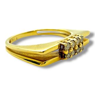 BAGUE OR 18CT & DIAMANTS