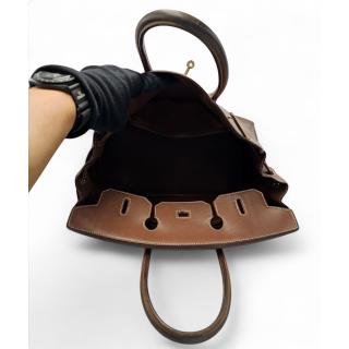 Sac Hermes Birkin 40 Marron Veau Gras