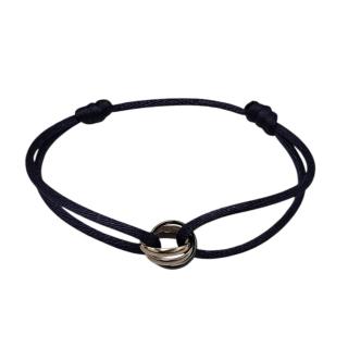 Bracelet sur Cordon Cartier Trinity Or Blanc et Céramique