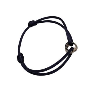 Bracelet sur Cordon Cartier Trinity Or Blanc et Céramique