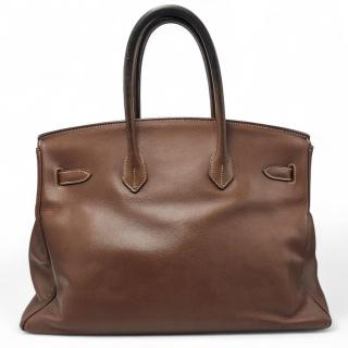 Sac Hermes Birkin 40 Marron Veau Gras
